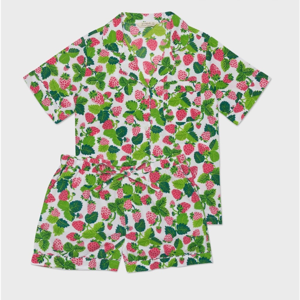 Printfresh Strawberry Fields Pajama Top Only - Pi… - image 2